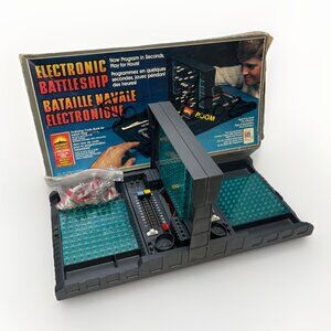 VTG 1982 Electronic Battleship Game Milton Bradley Complete* w/Box Untested Read